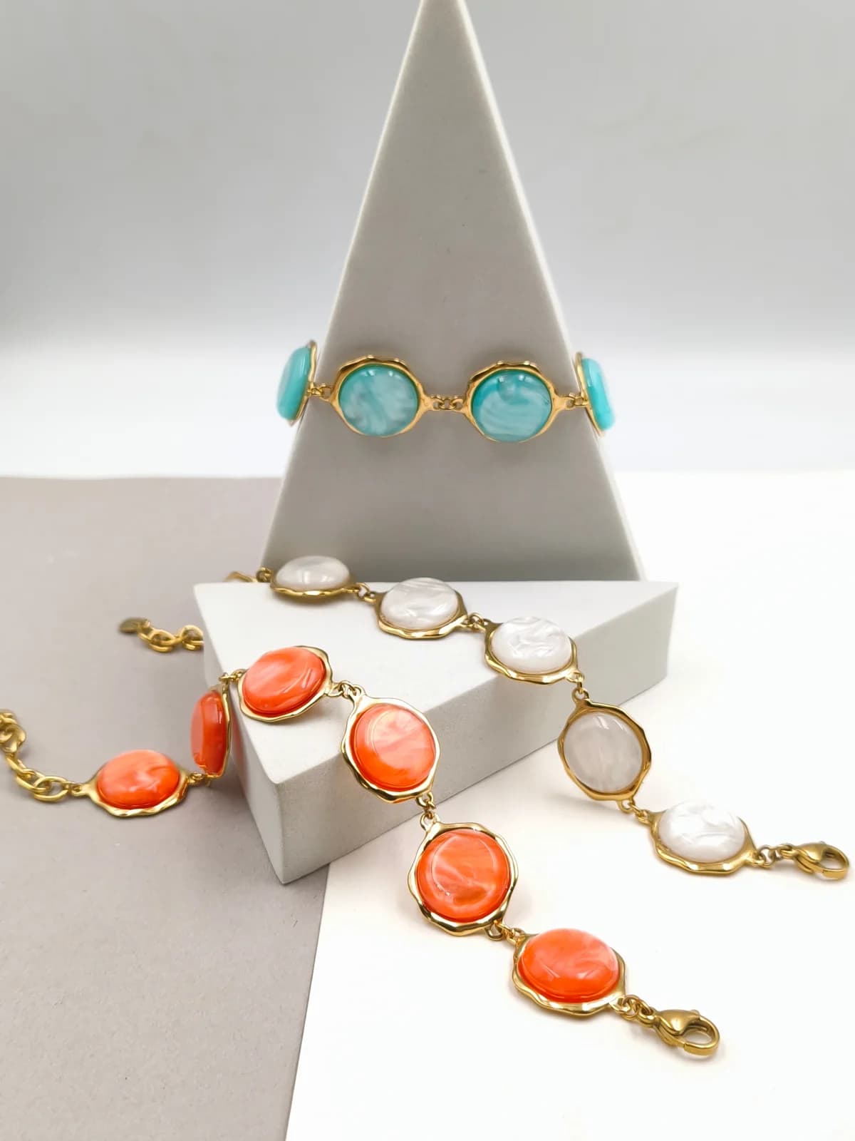 Stainless Steel Bracelet with Resin by Magis Handmade Jewels
