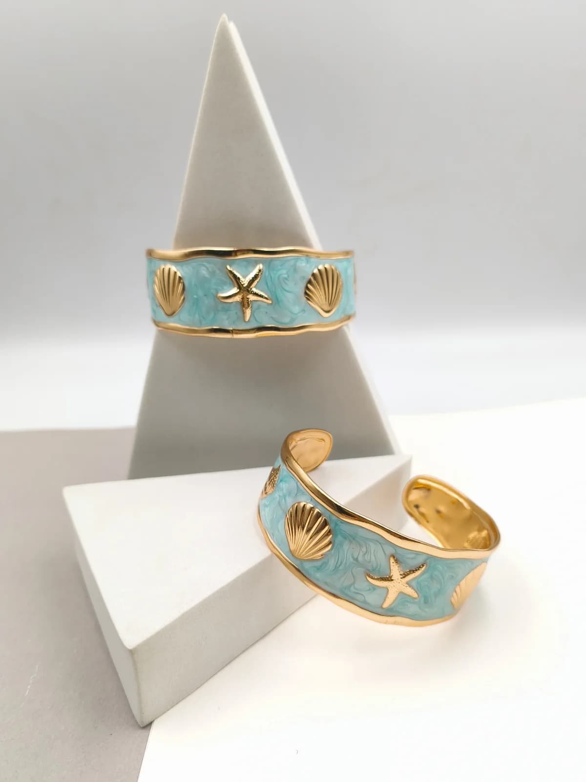 Stainless Steel Bracelet with Enamel and Summer Designs by Magis Handmade Jewels