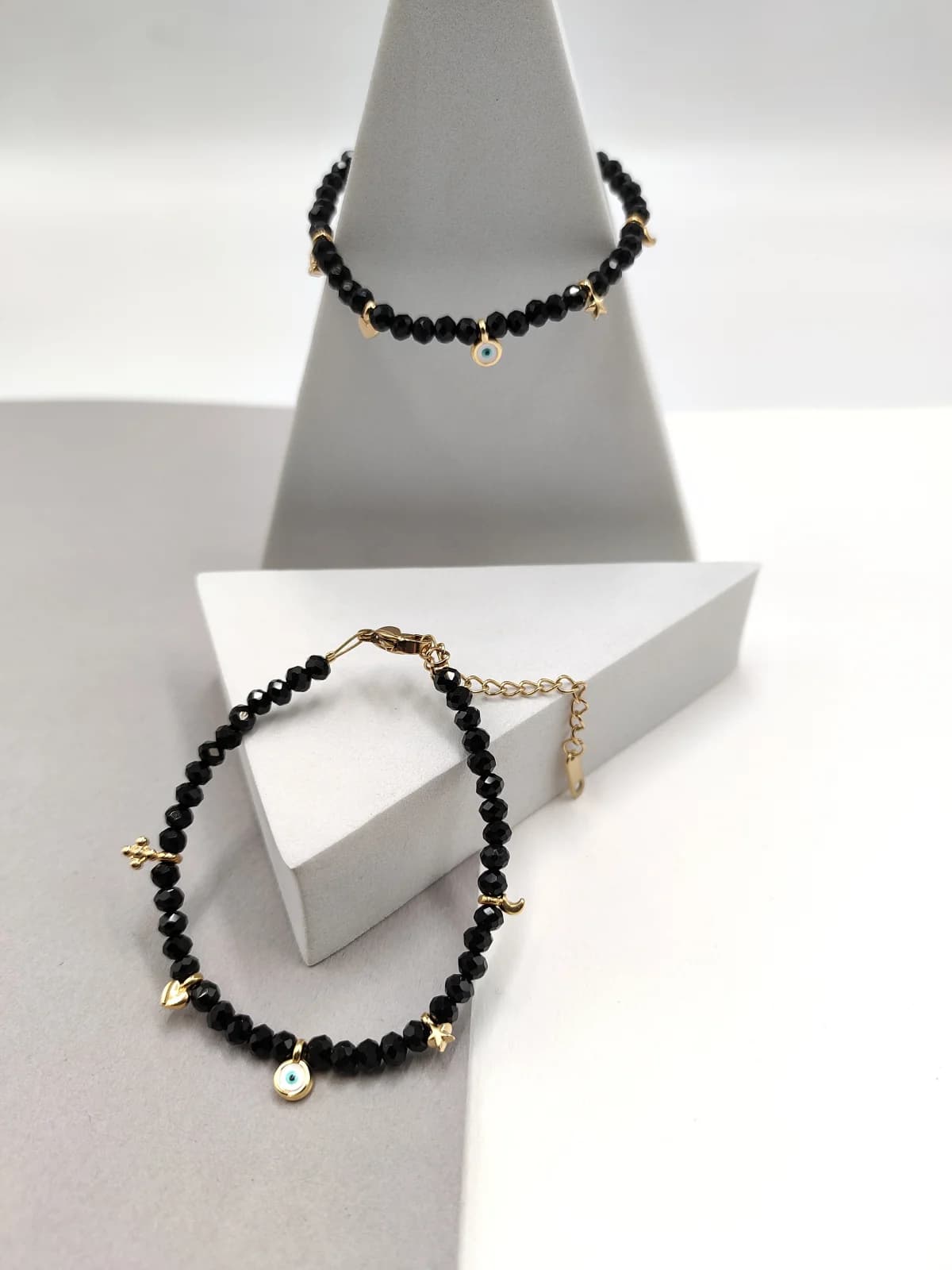 Bracelet with Crystals and Gold-Plated Enamel Details by Magis Handmade Jewels
