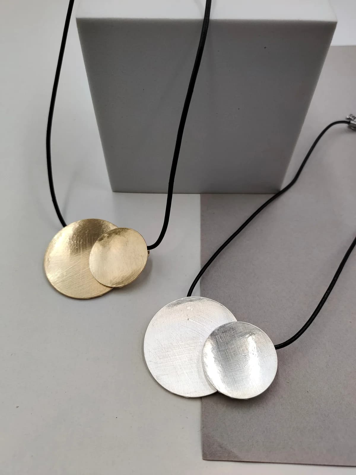Necklace with Cord and Brass Motif by Magis Handmade Jewels