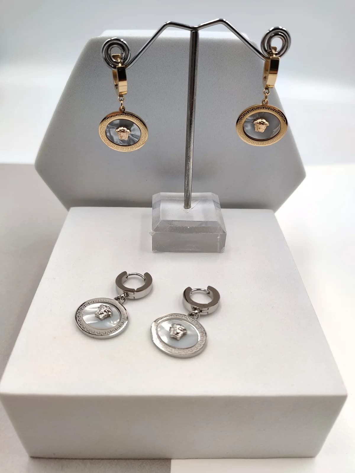 Stainless Steel Earrings with Jellyfish Design by Magis Handmade Jewels
