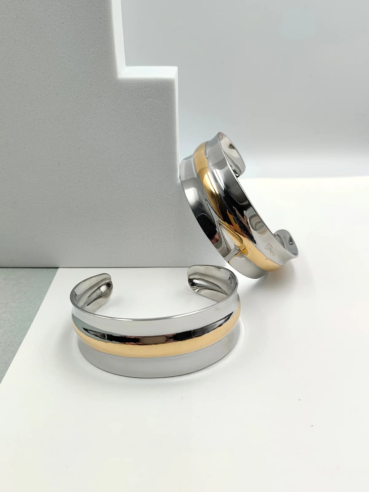 Stainless Steel Two-Tone Bracelet by Magis Handmade Jewels