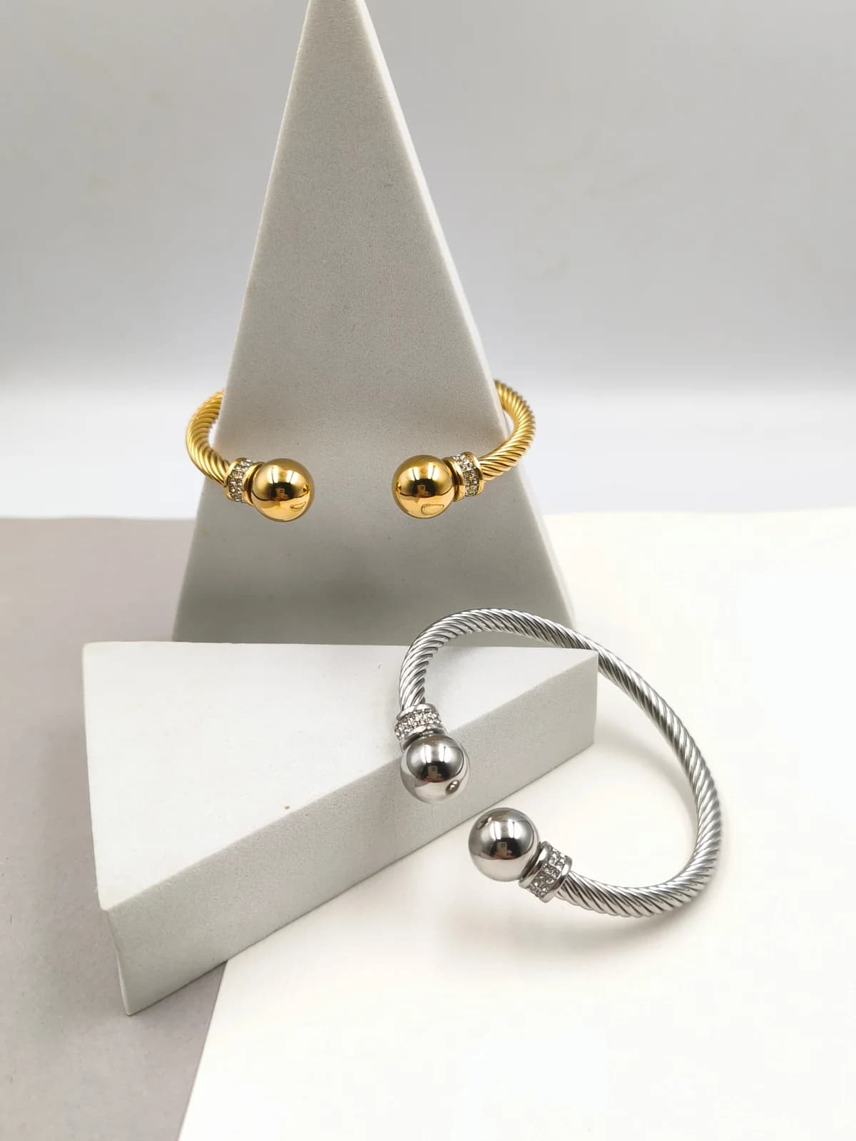 Stainless Steel Bracelet with Zircon by Magis Handmade Jewels