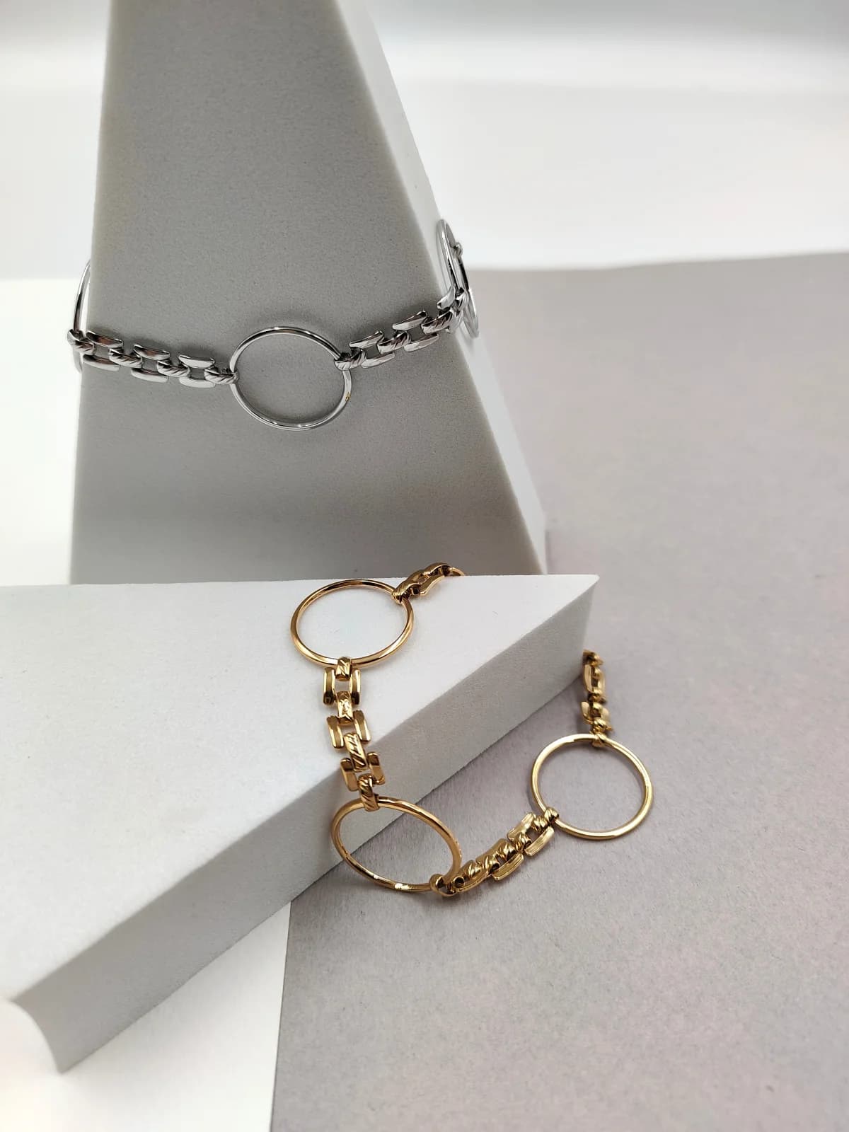 Stainless Steel Bracelet with Hoops by Magis Handmade Jewels