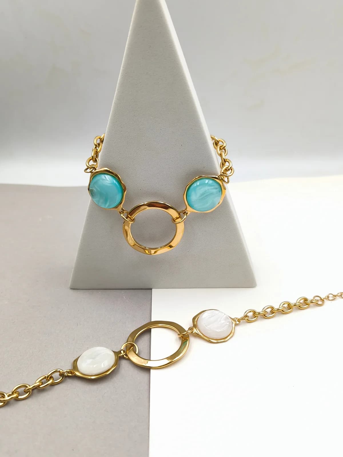 Stainless Steel Bracelet with Resin by Magis Handmade Jewels