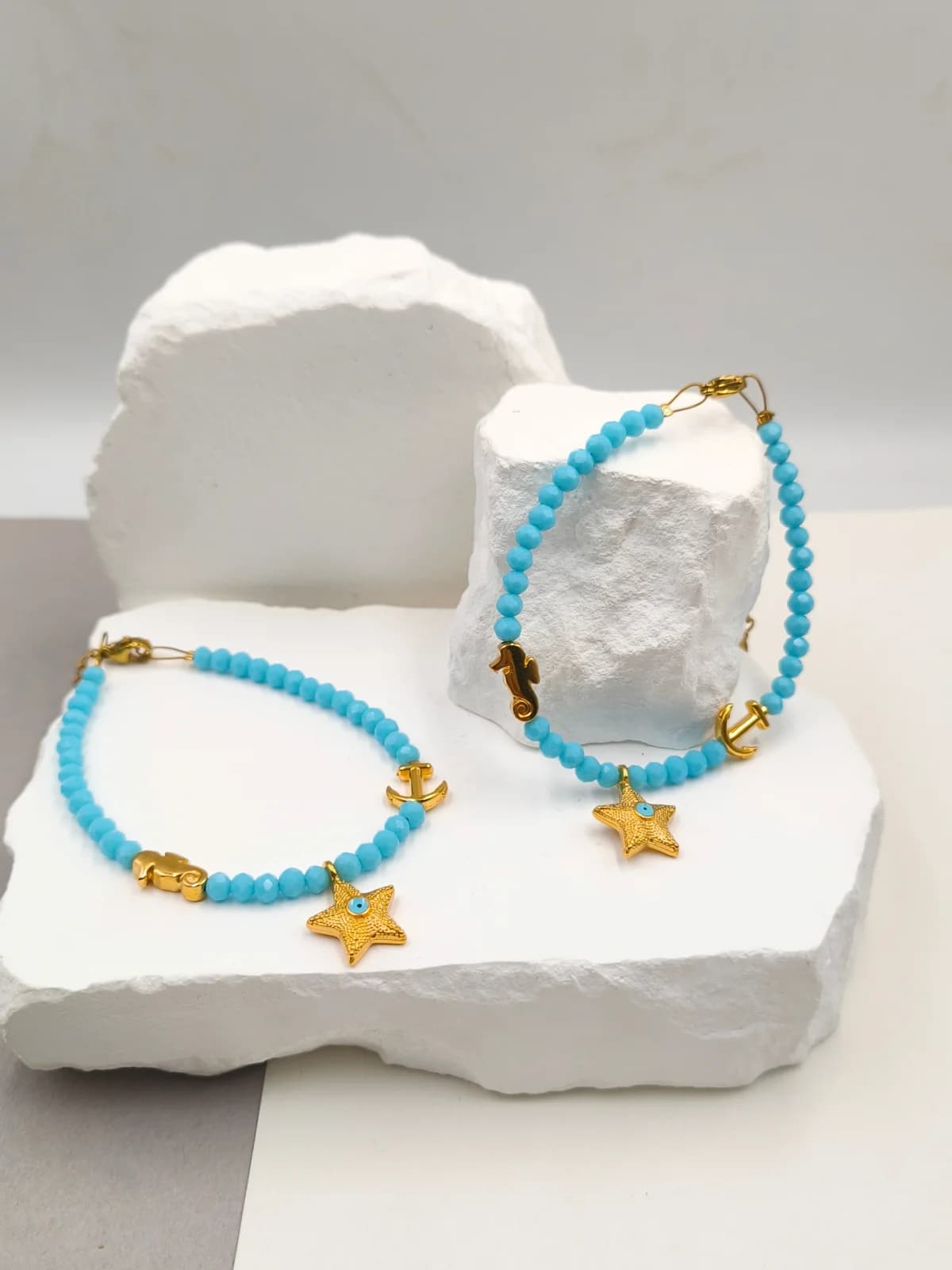 Bracelet with Crystals and Gold-Plated Details by Magis Handmade Jewels