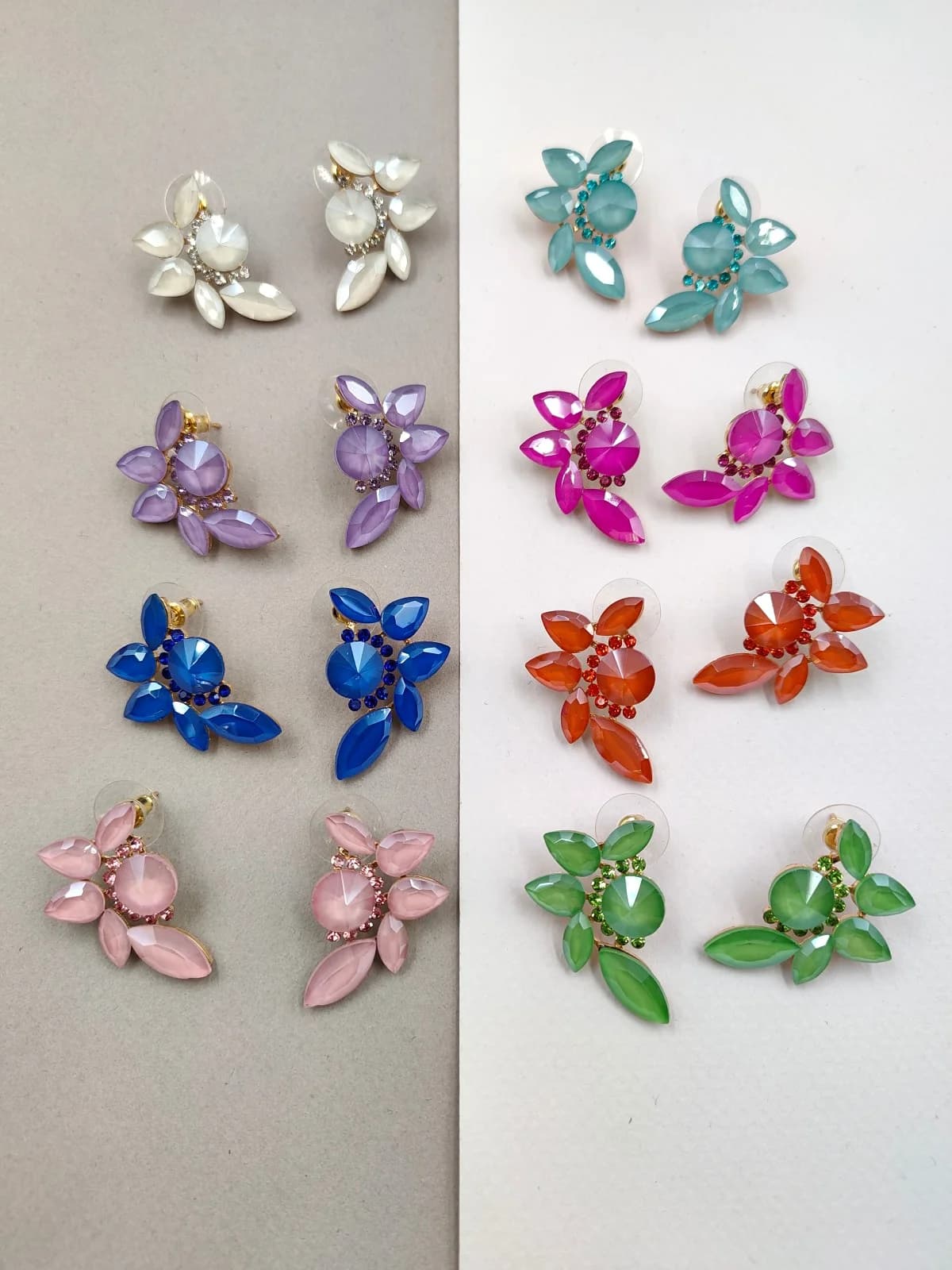 Earrings with Crystals and Rhinestones by Magis Handmade Jewels