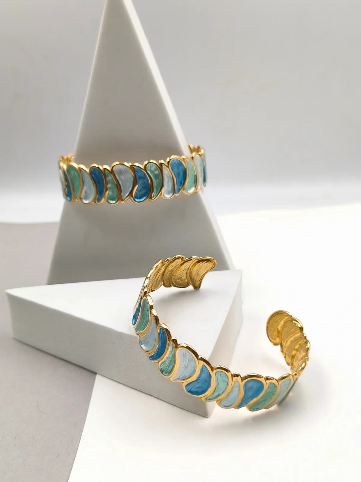 Stainless Steel Bracelet with Enamel by Magis Handmade Jewels
