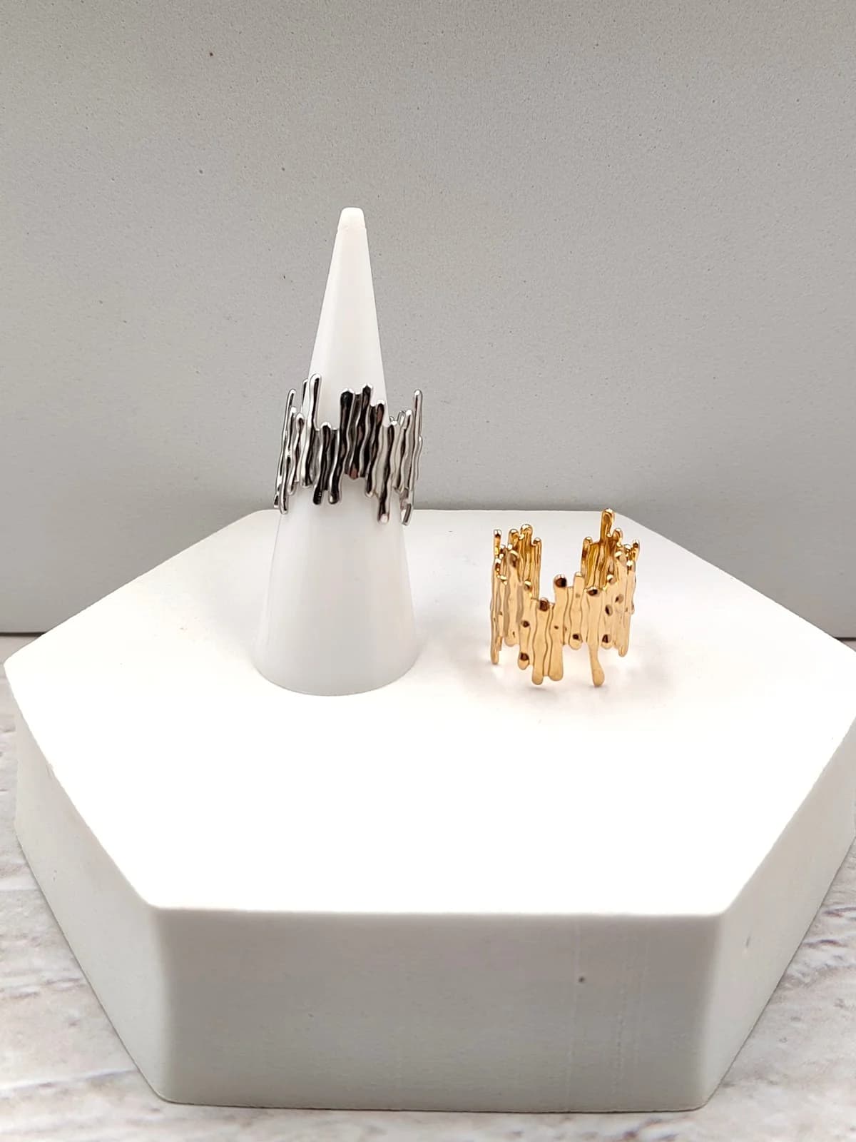 Stainless Steel Multi-Strand Ring by Magis Handmade Jewels
