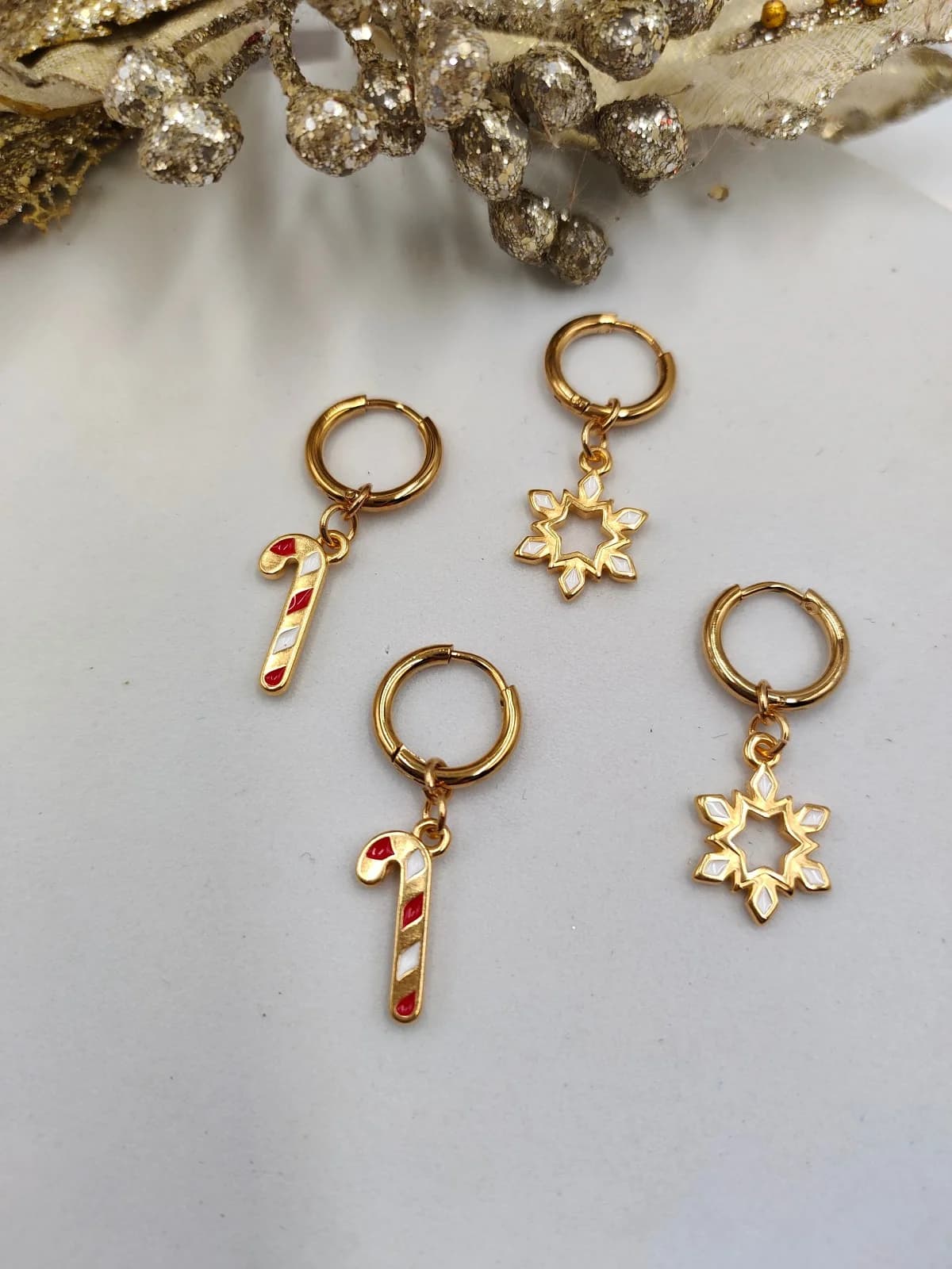 Stainless Steel Earring Set with Enamel by Magis Handmade Jewels