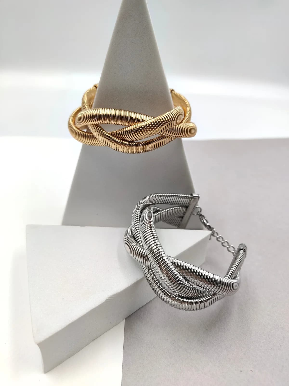 Stainless Steel Woven Bracelet by Magis Handmade Jewels