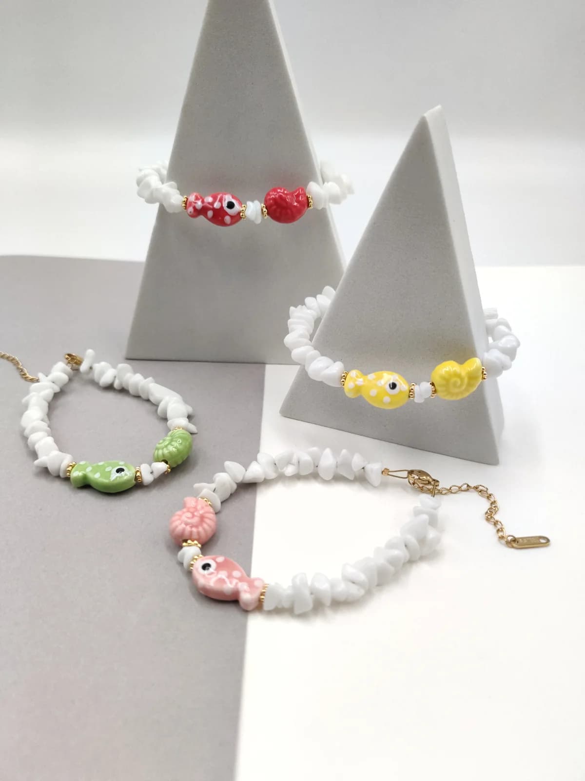 Bracelet with Glass and Ceramic Beads by Magis Handmade Jewels