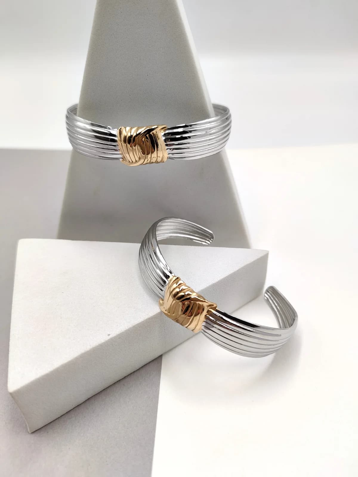 Stainless Steel Two-Tone Bracelet by Magis Handmade Jewels