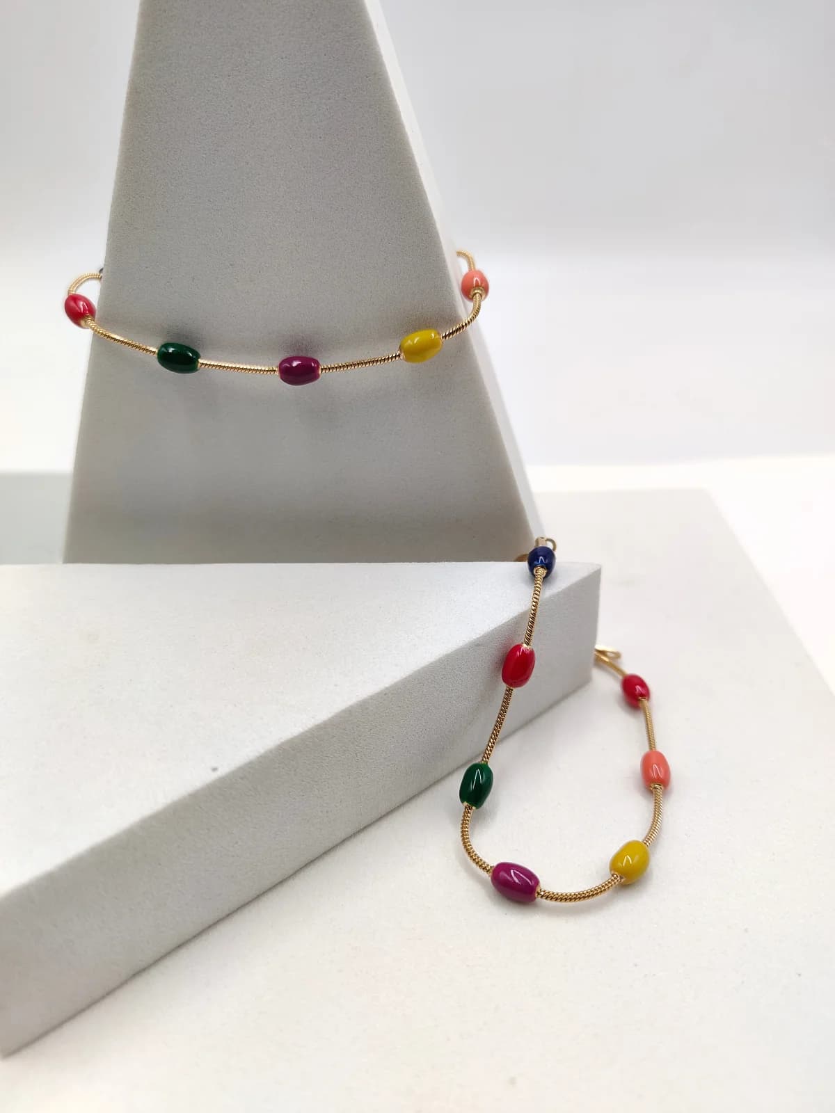 Stainless Steel Bracelet with Beads by Magis Handmade Jewels