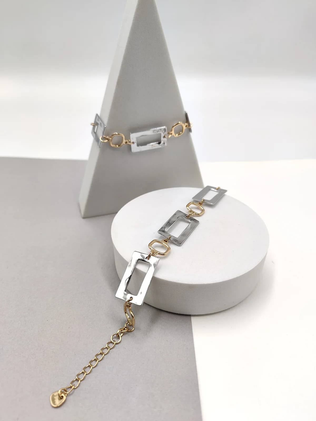 Stainless Steel Two-Tone Bracelet by Magis Handmade Jewels