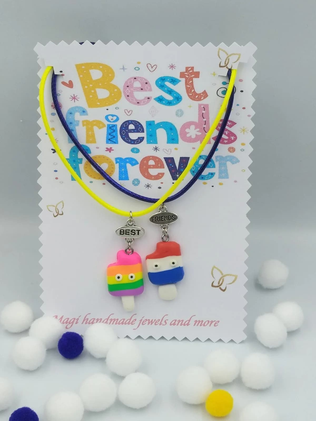 Best Friends Ice-Cream Necklace Set by Magis Handmade Jewels