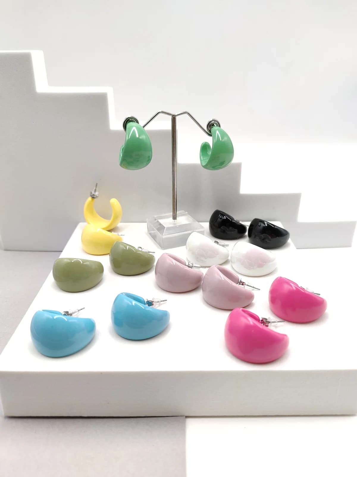 Acrylic Hoop Earrings by Magis Handmade Jewels