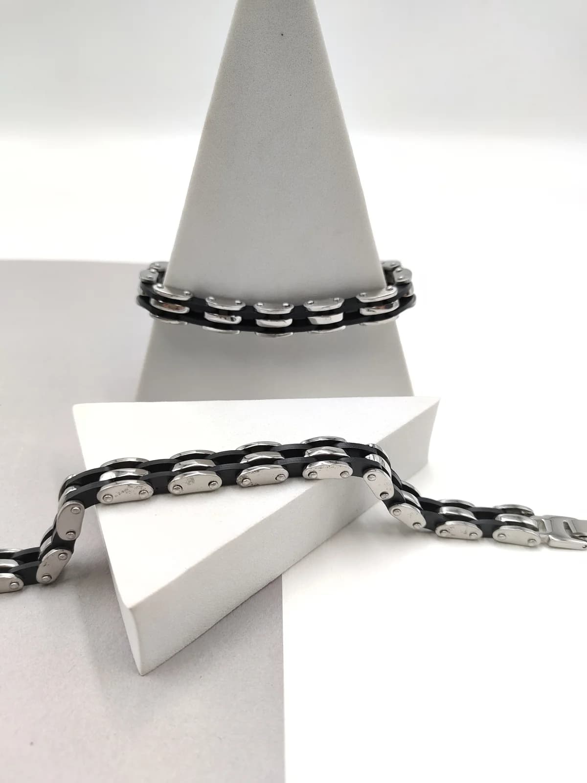 Stainless Steel Two-Tone Chain Bracelet by Magis Handmade Jewels