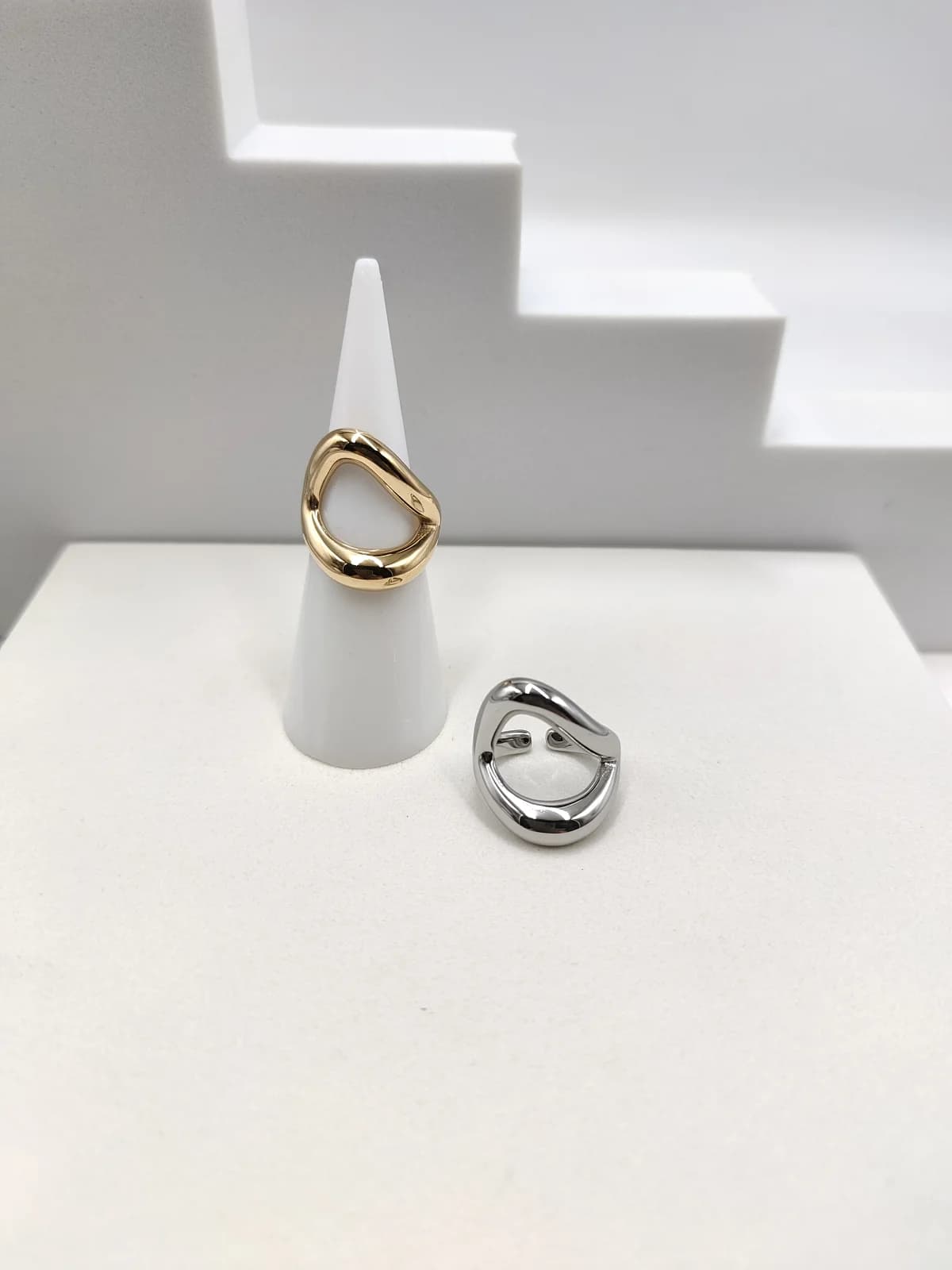Stainless Steel Oval Signet Ring by Magis Handmade Jewels