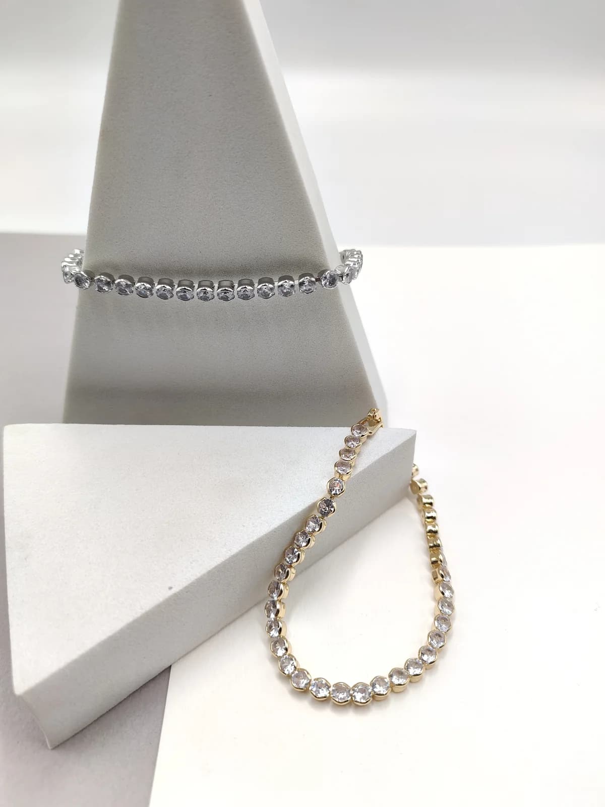 Stainless Steel Bracelet with Crystals by Magis Handmade Jewels