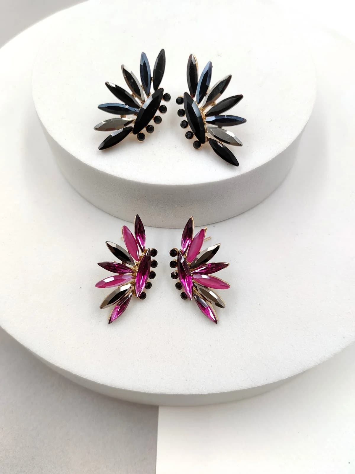 Earrings with Faceted Crystals by Magis Handmade Jewels