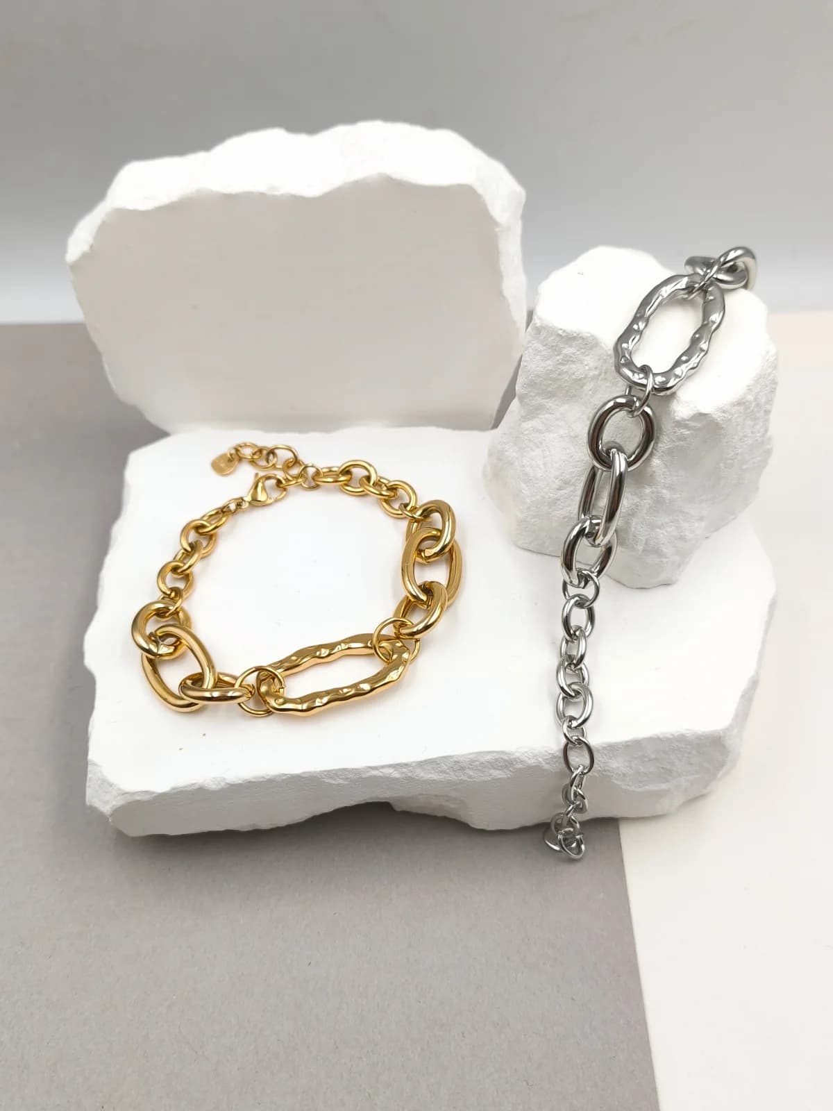 Stainless Steel Bracelet with Hoops by Magis Handmade Jewels