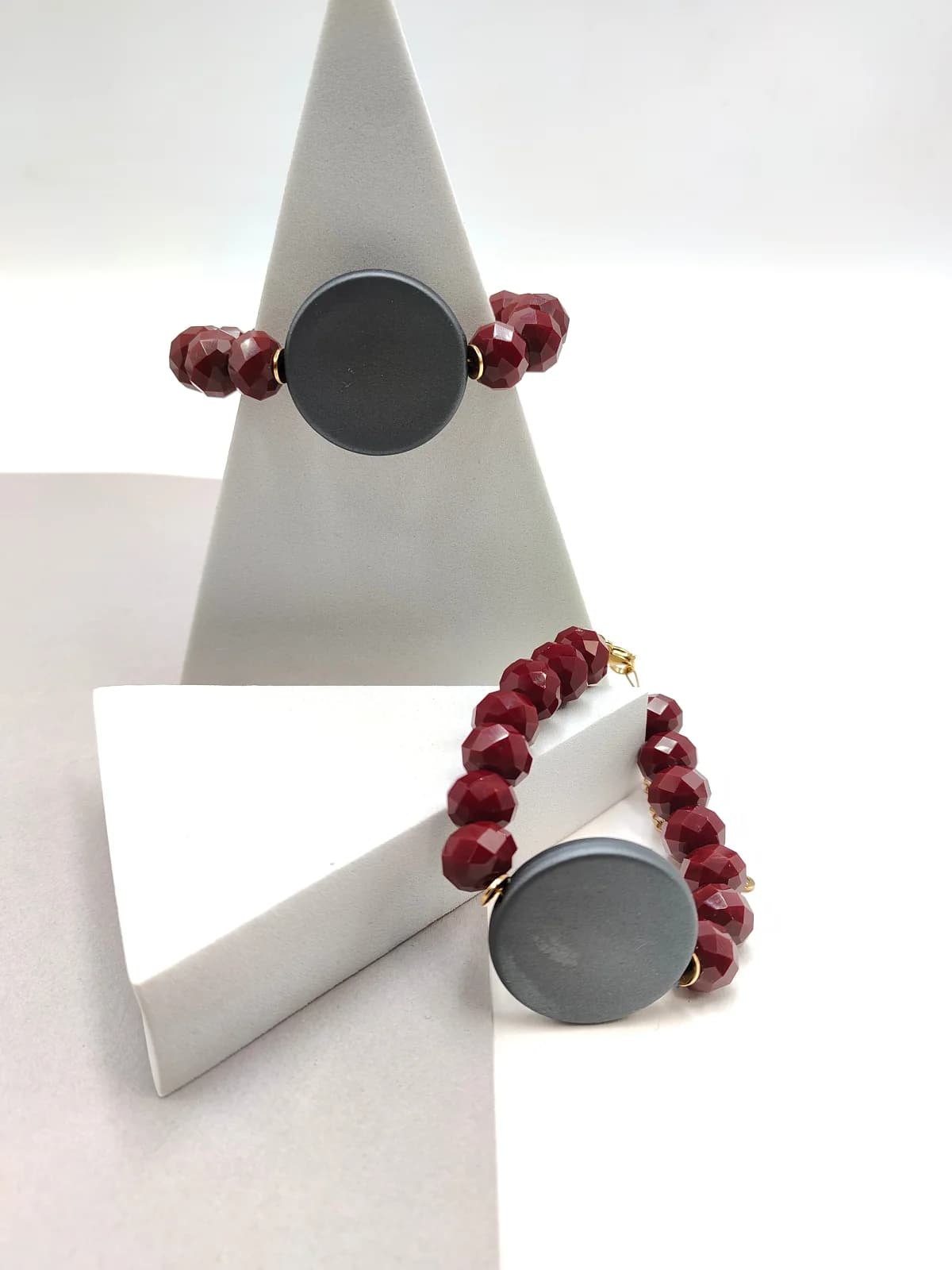 Bracelet with Crystals and Rubber Motif by Magis Handmade Jewels