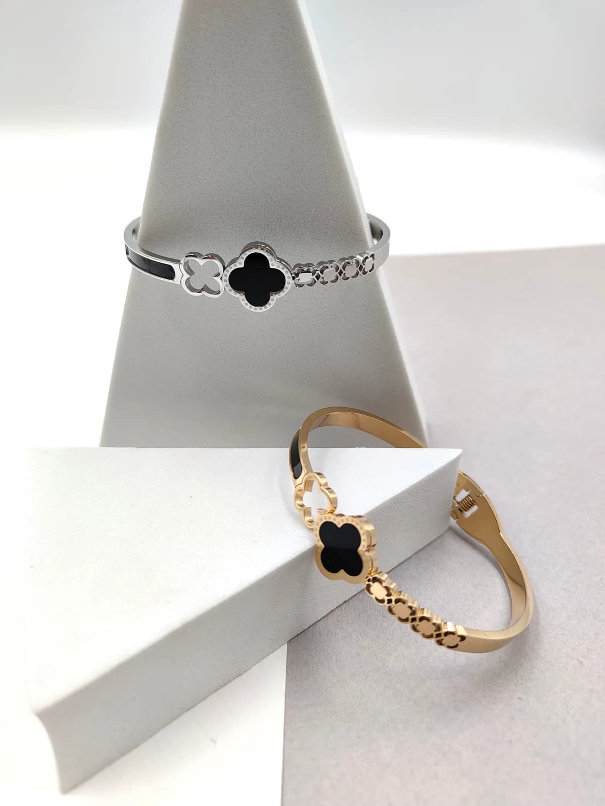 Stainless Steel Bracelet with Crosses and Enamel by Magis Handmade Jewels