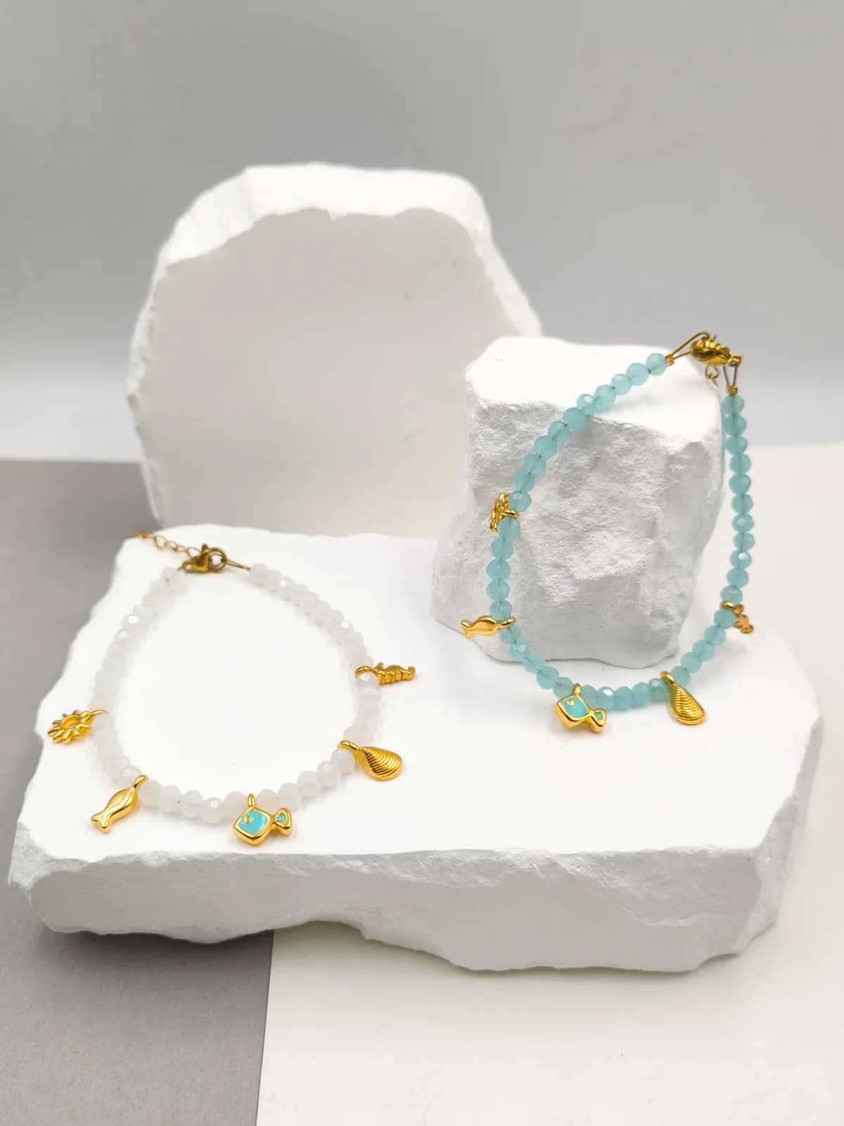 Bracelet with Crystals and Gold-Plated Details by Magis Handmade Jewels