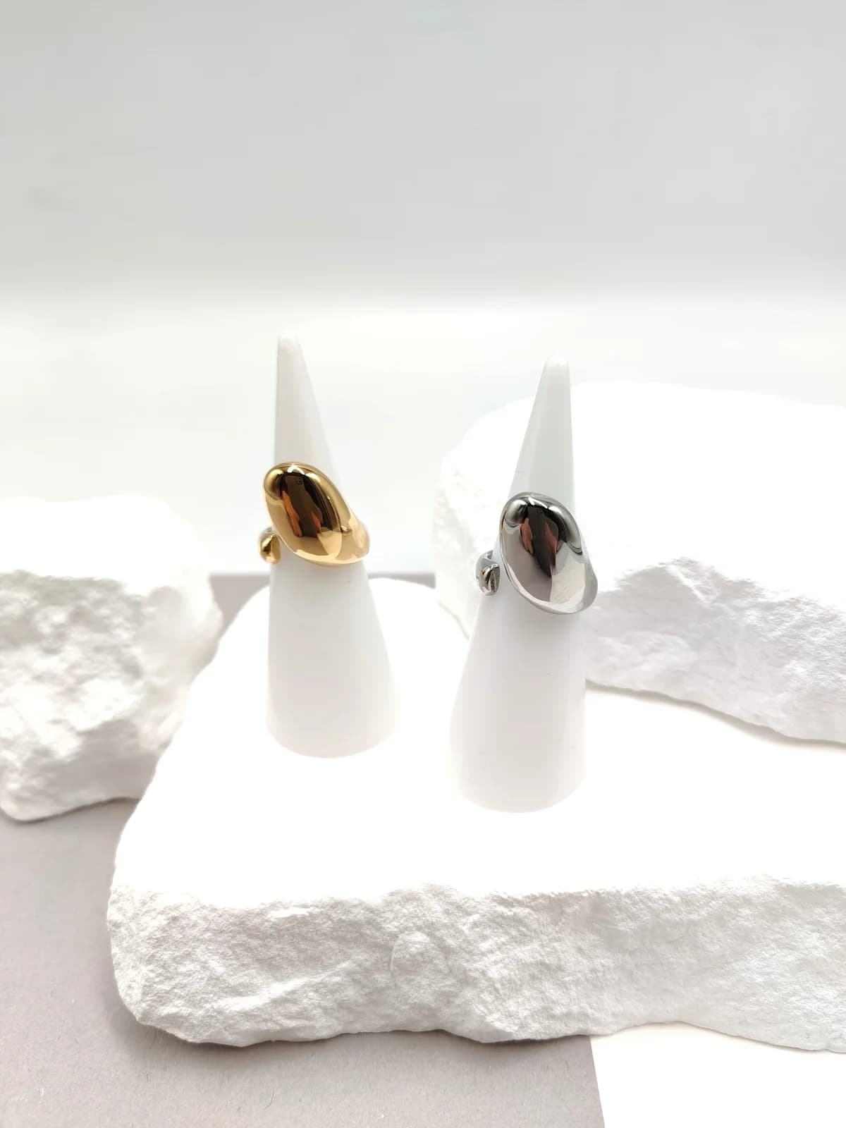Stainless Steel Signet Ring with Opening by Magis Handmade Jewels