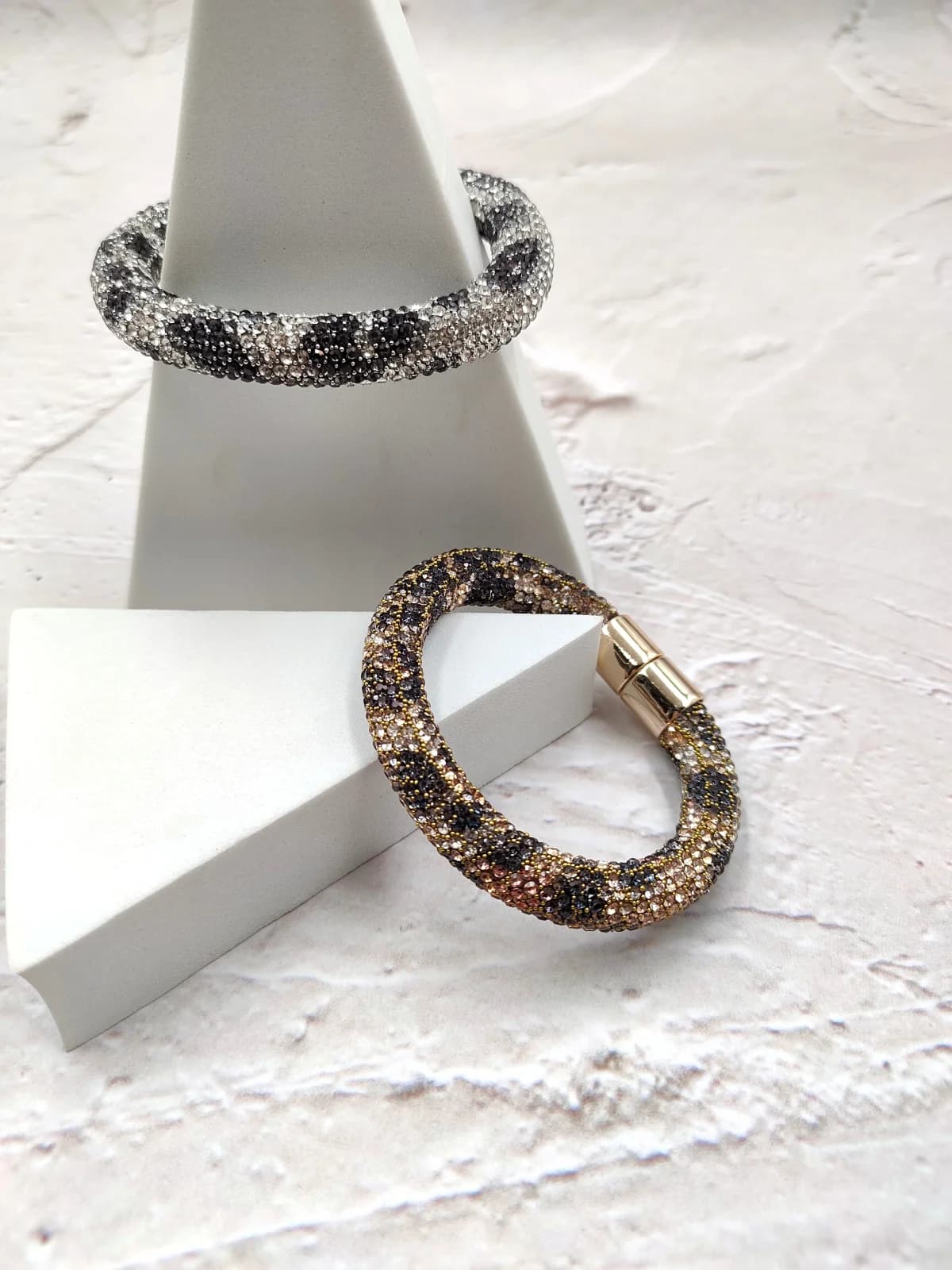 Bracelet with Crystals and Animal Print by Magis Handmade Jewels