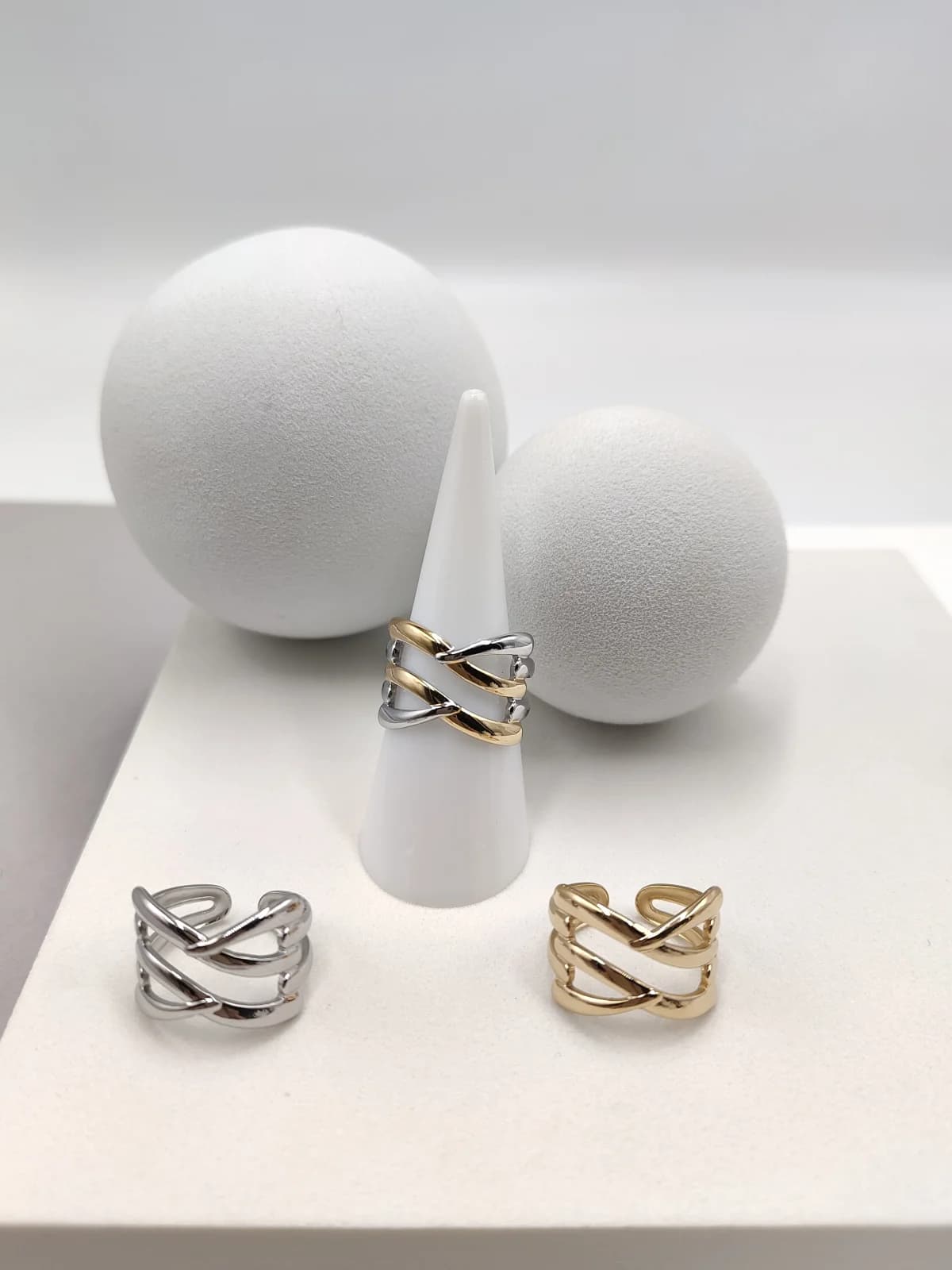 Stainless Steel Multi-Strand Ring by Magis Handmade Jewels
