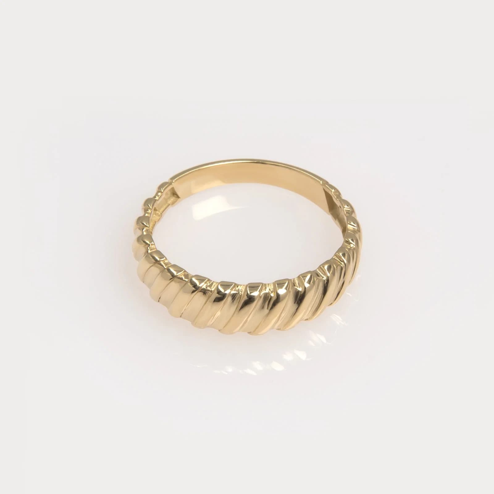 Croissant Ribbed Ring — Rings from AntEva Crafts