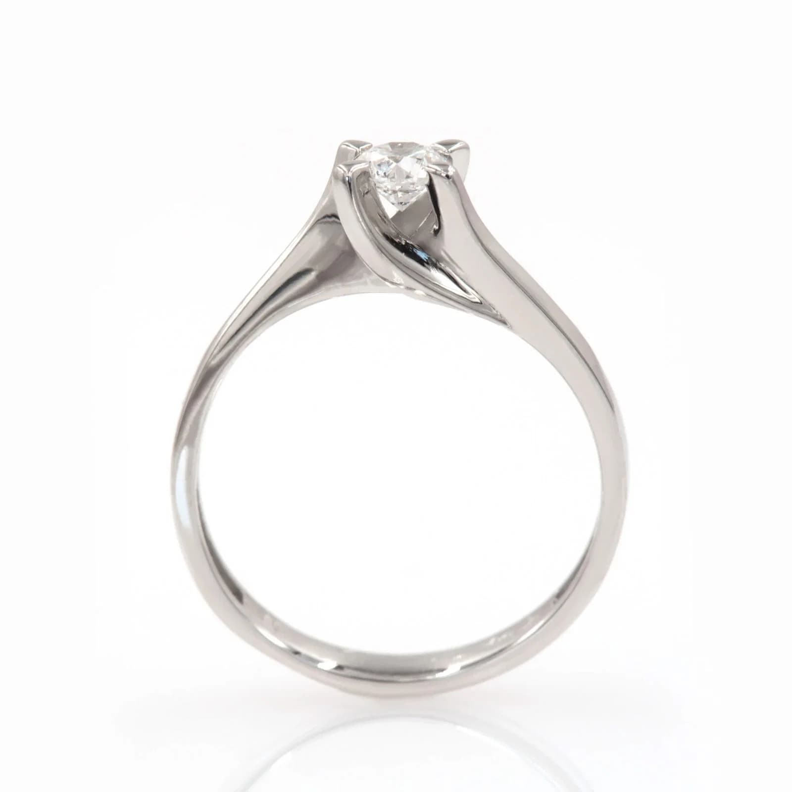 Diamond Solitaire Twisted Ring β Rings from AntEva Crafts