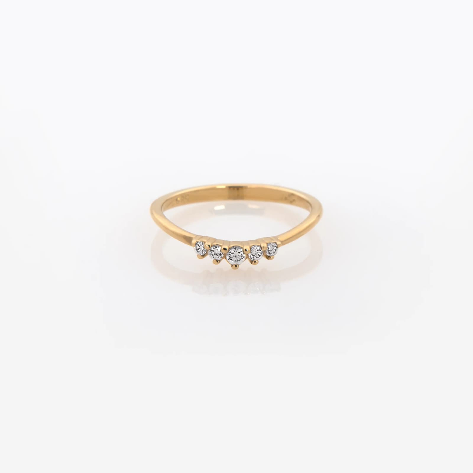 Curved Gemstone Ring β Rings from AntEva Crafts
