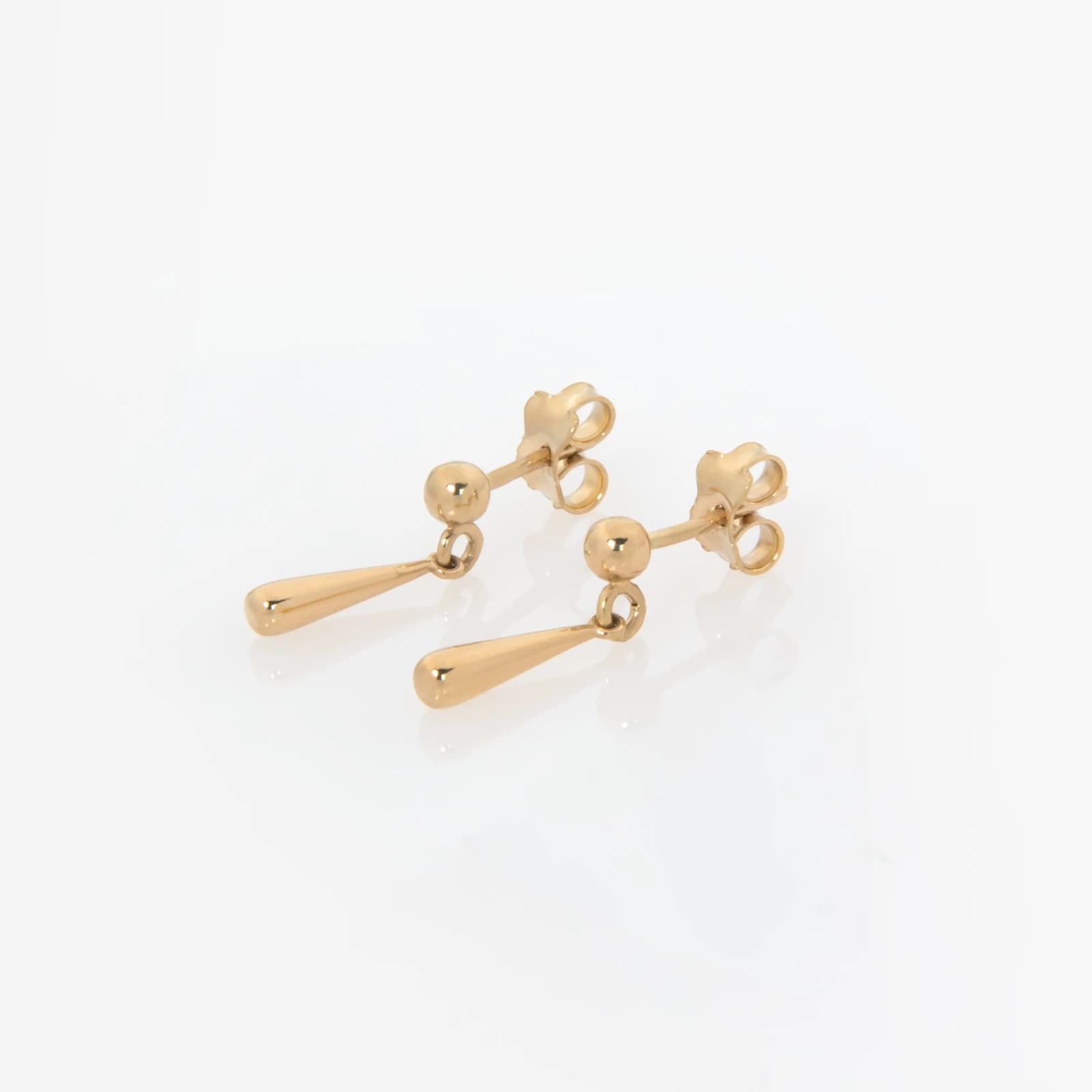 Dainty Teardrop Gold Dangle Earrings β Earrings from AntEva Crafts