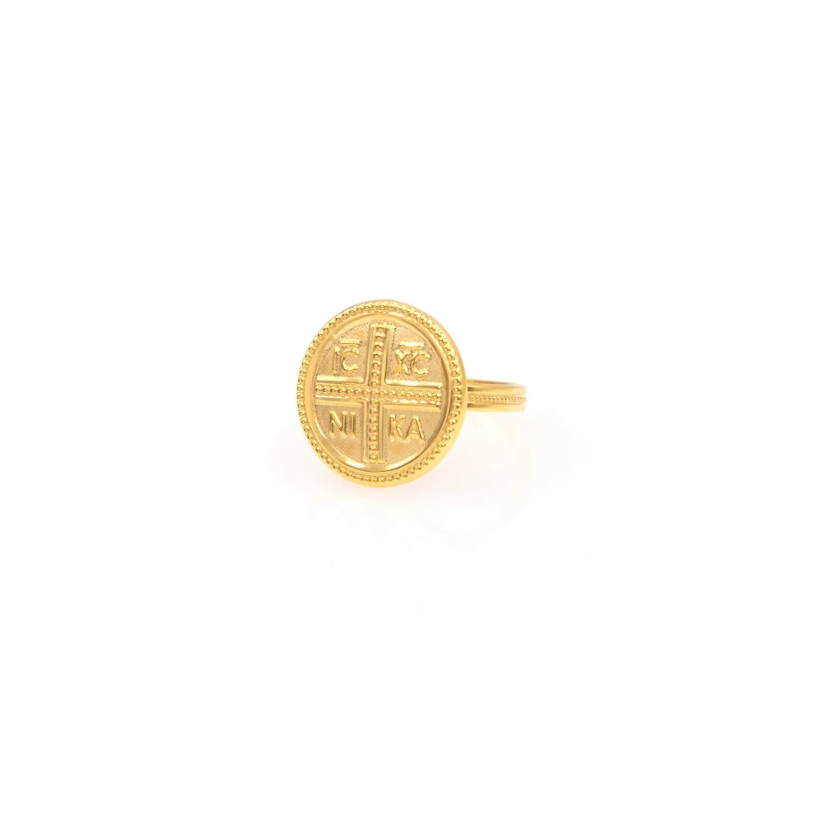 Christian Circle Coin Ring — Rings from AntEva Crafts