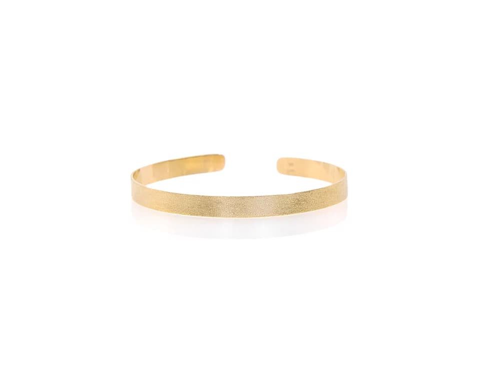 Plain Open Cuff Bangle Massive Inside β Bracelets from AntEva Crafts