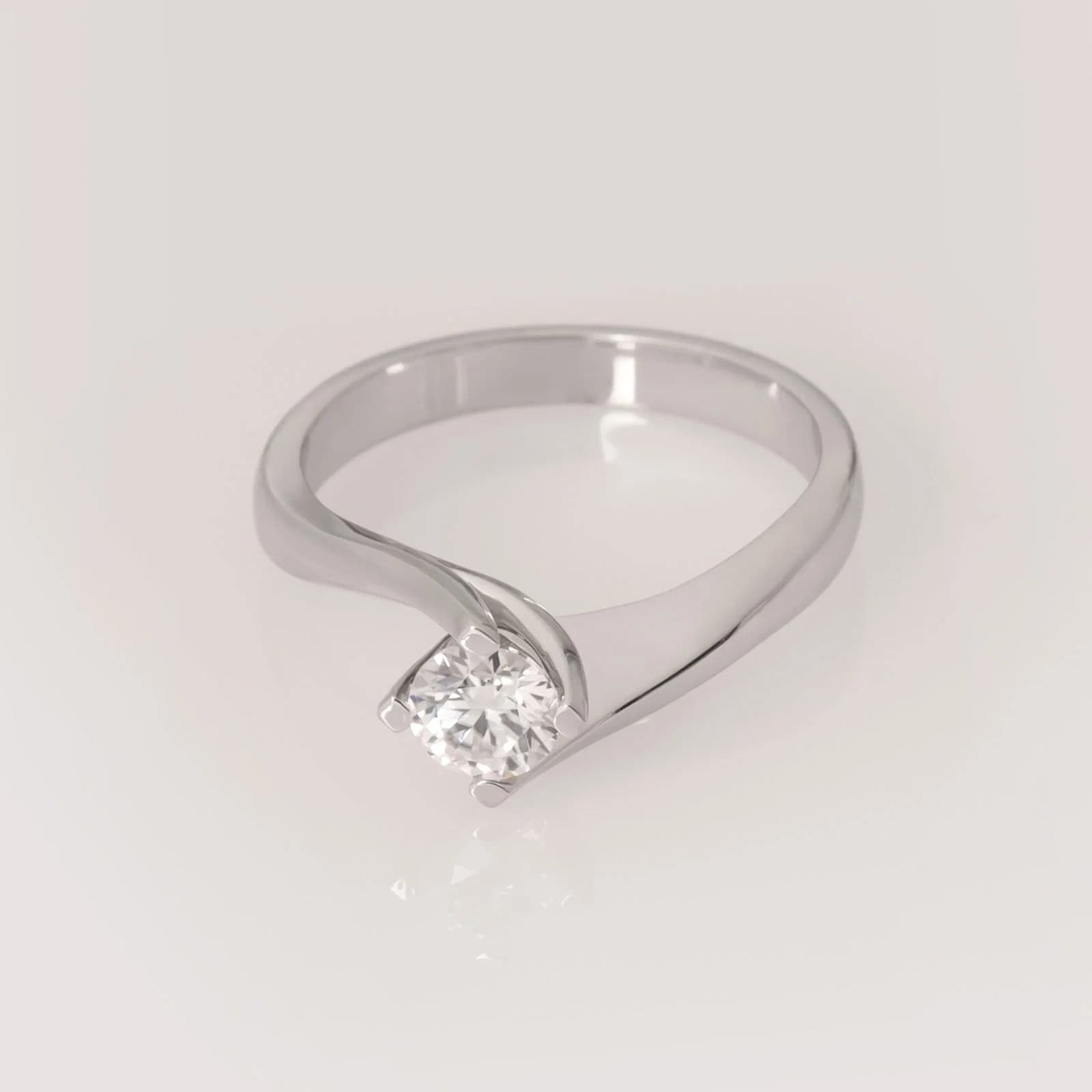 Solitaire Moissanite Ring 0.50 ct — Rings from AntEva Crafts