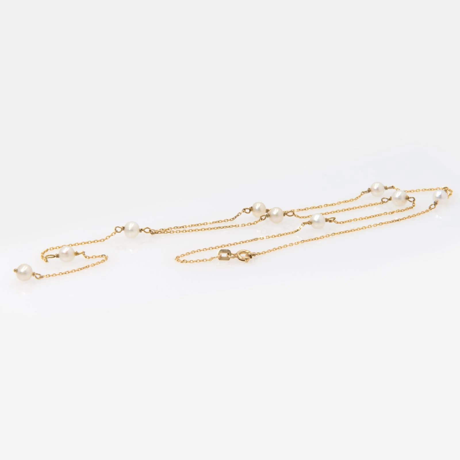 Pearl Lariat Necklace — Necklaces from AntEva Crafts
