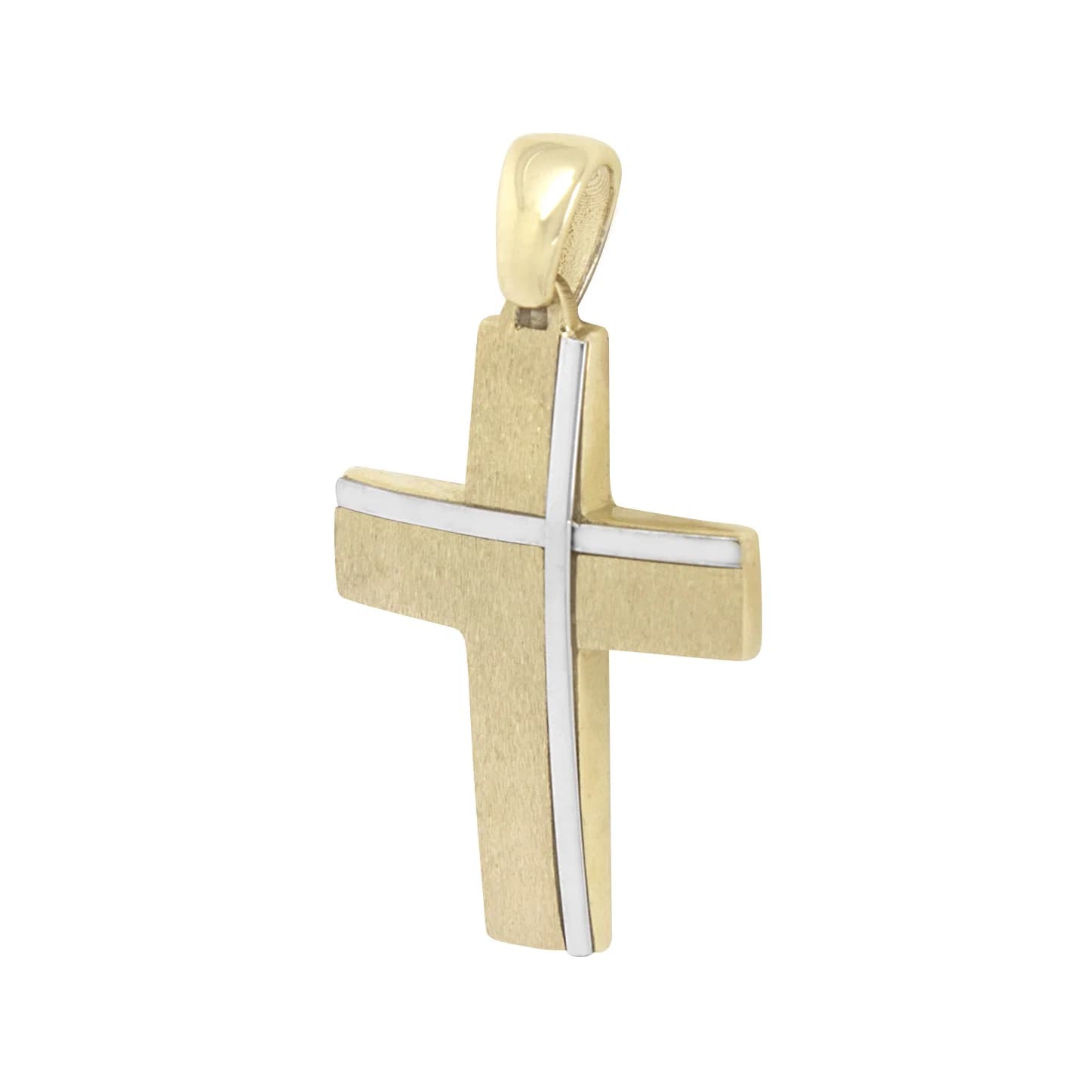 Gold Two Tone Cross Pendant β Pendants & charms from AntEva Crafts
