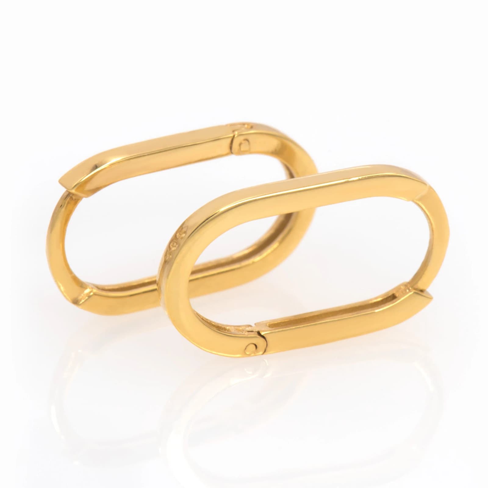 Paperclip Oval Hoop Earrings β Earrings from AntEva Crafts