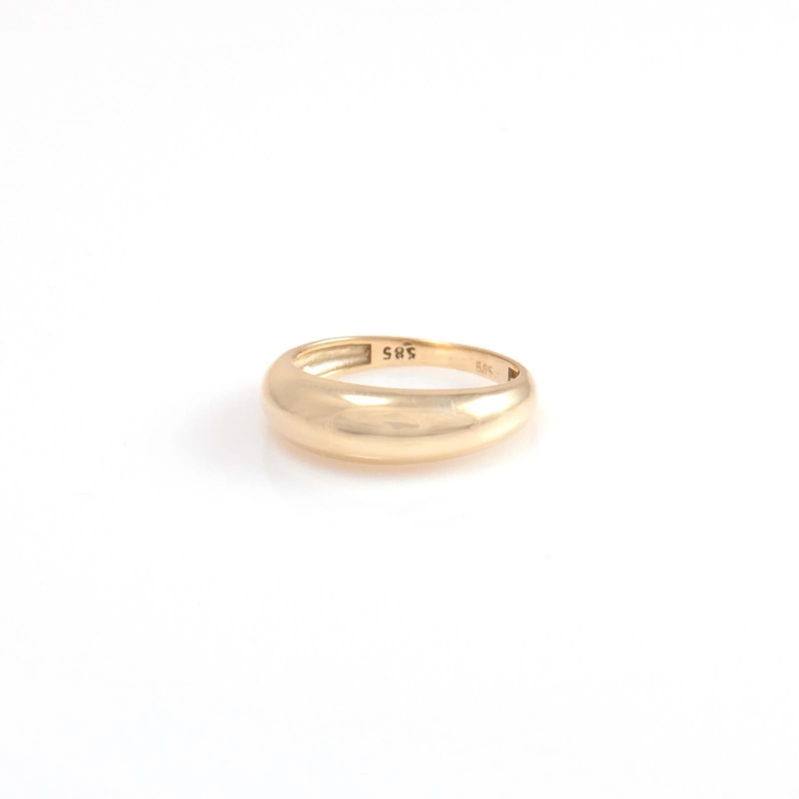 Classic Dome 14k Gold Vermeil Ring β Rings from AntEva Crafts
