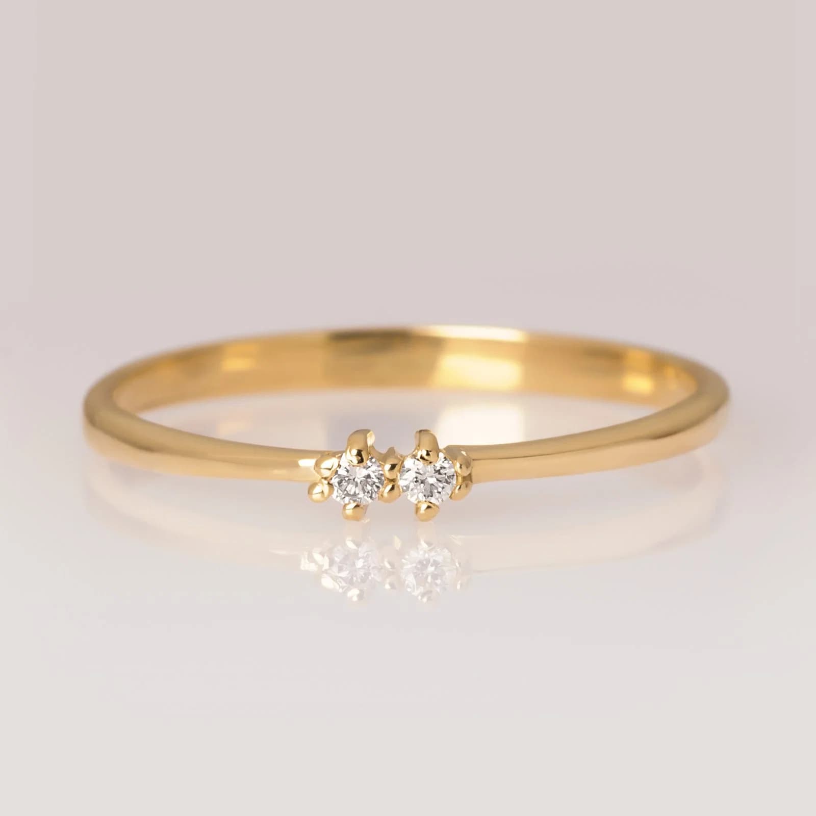 Birthstone Ring with Two Stones β Rings from AntEva Crafts