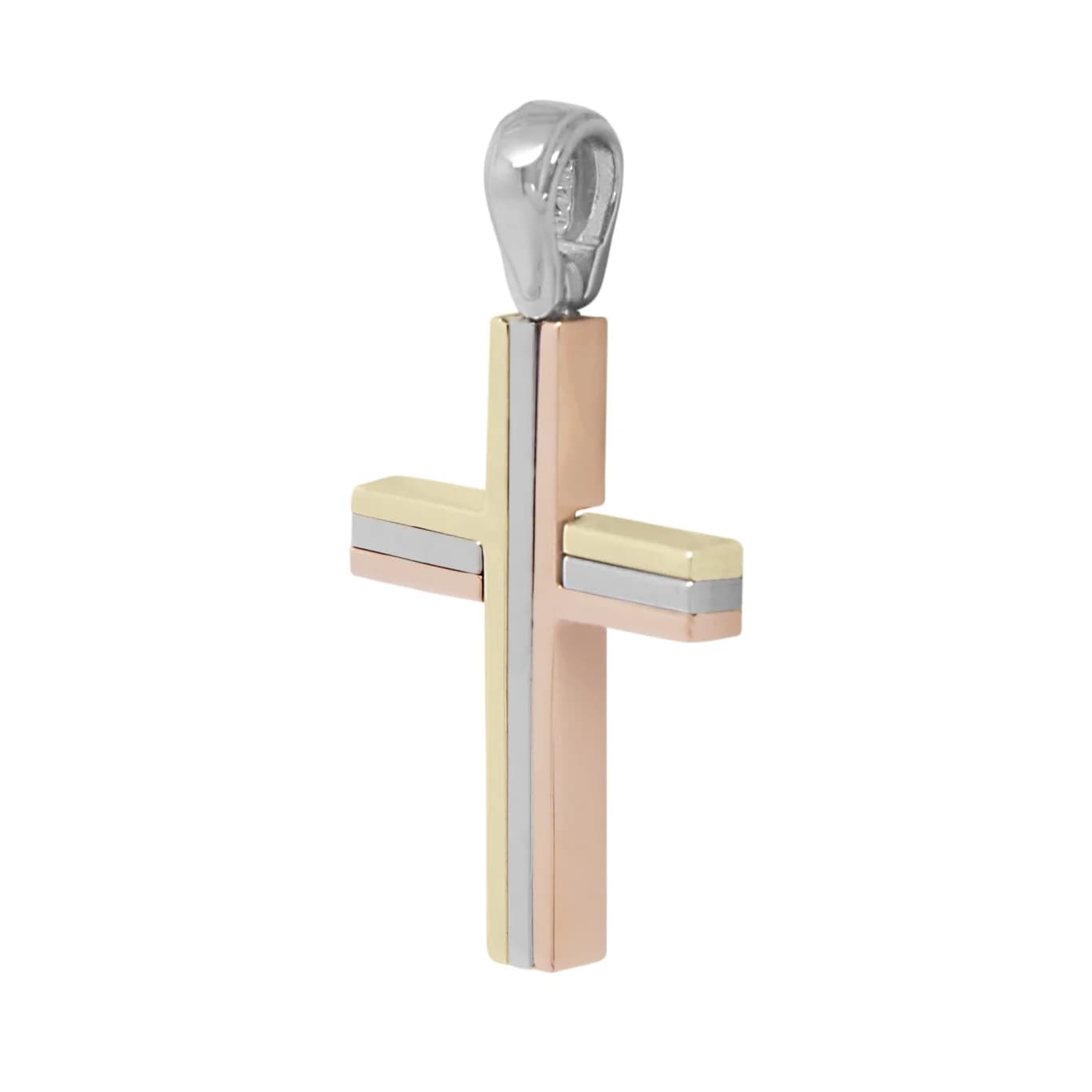 Three Tone Cross Pendant — Pendants & charms from AntEva Crafts