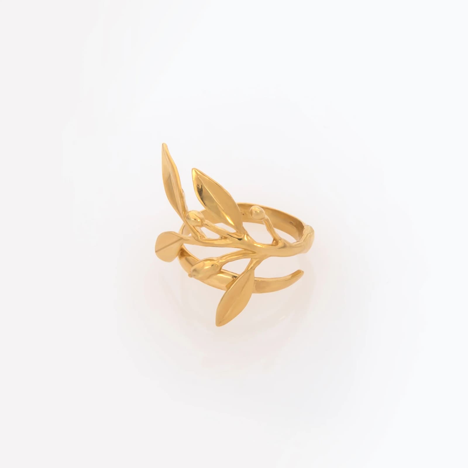 Olive Leaf Silver Ring — Rings from AntEva Crafts