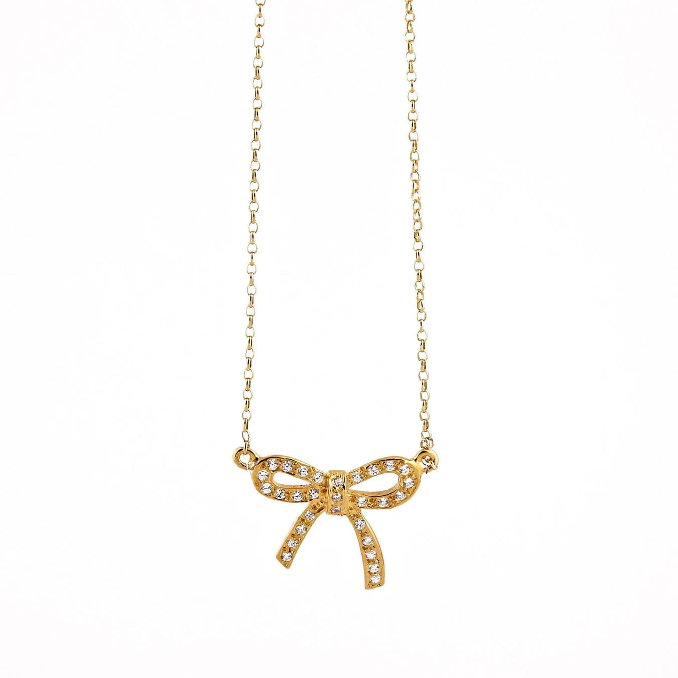 Bow 14k Gold Vermeil Necklace β Necklaces from AntEva Crafts