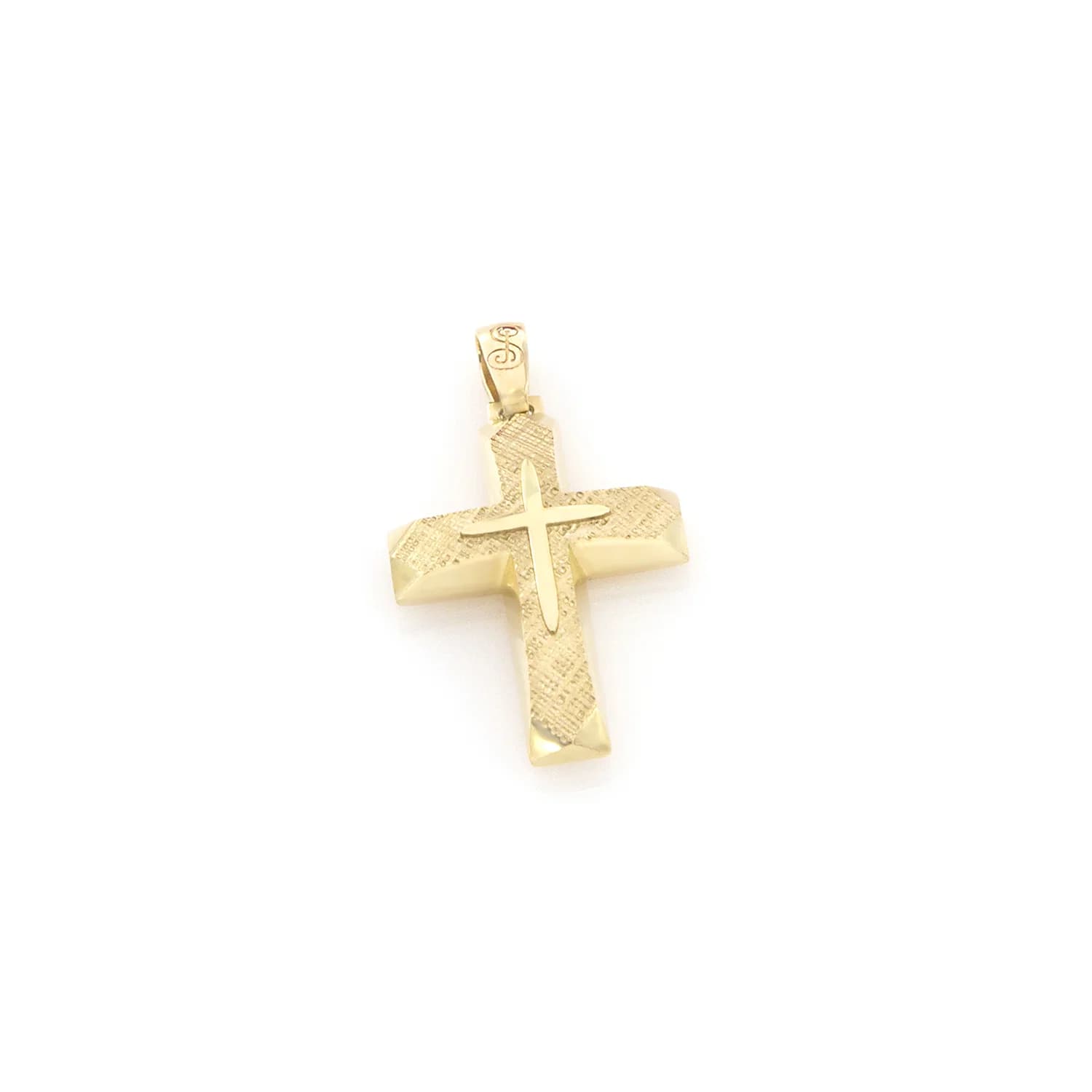 Cross Pendant with Shiny-Matte Finish β Pendants & charms from AntEva Crafts