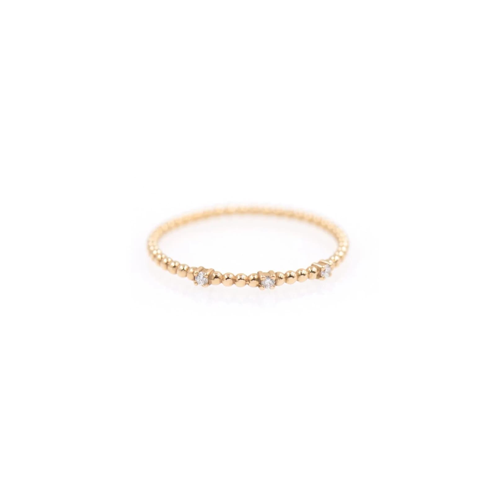 Diamond Beaded Ring β Rings from AntEva Crafts