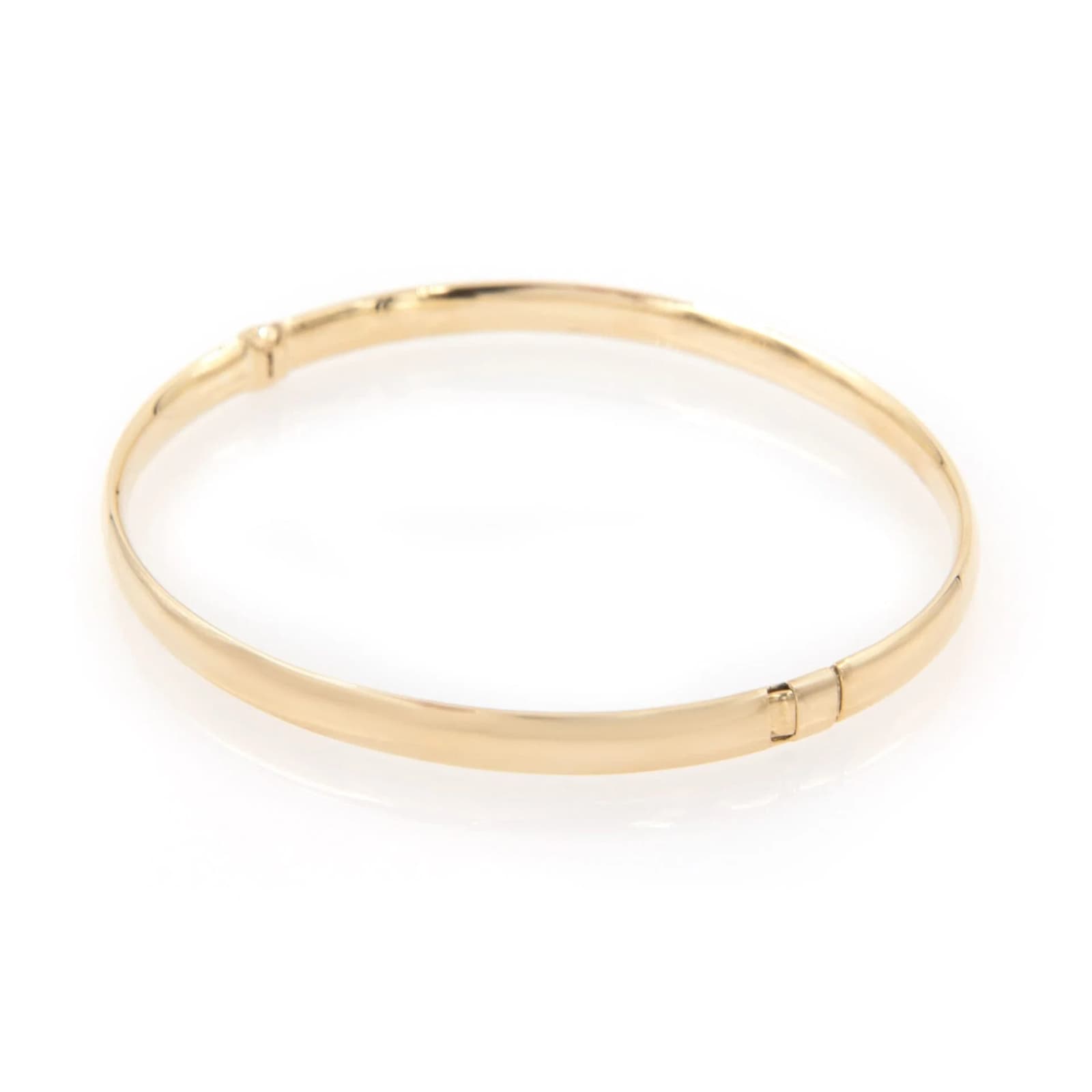 Classic Gold Oval Bangle — Bracelets from AntEva Crafts